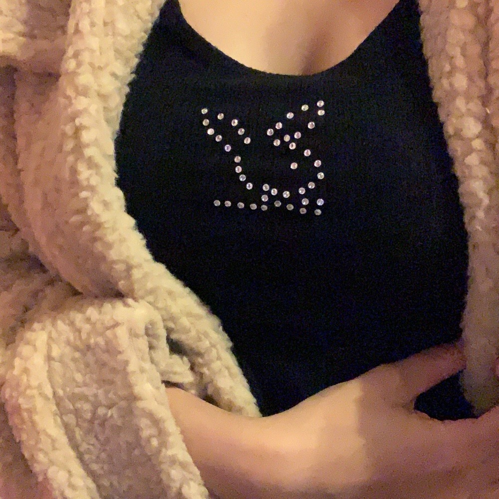 Playboy bunny custom made rhinestone tank